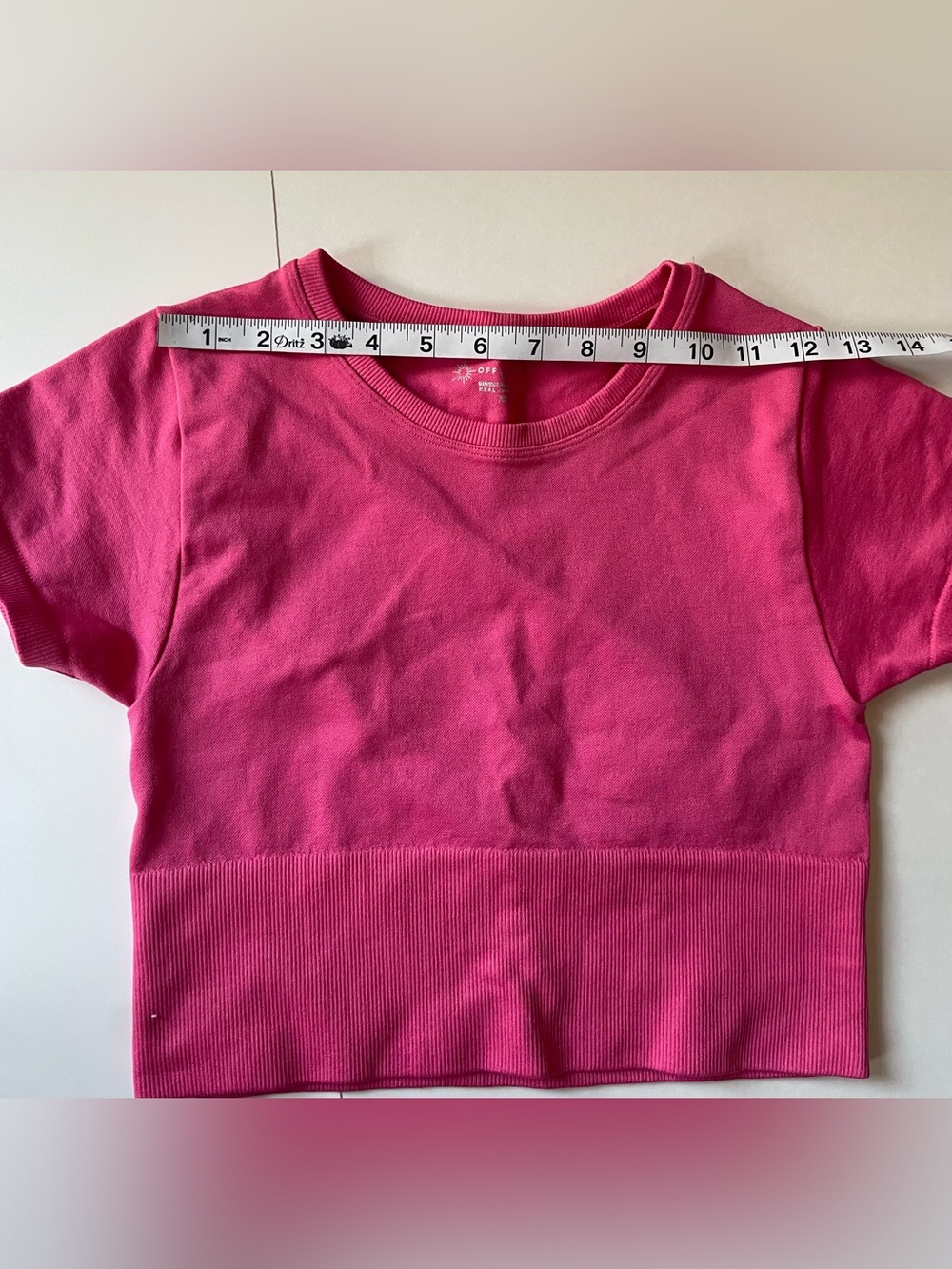 aerie Offline Hot Pink Set Flared Leggings and Cropped Top - Picture 8 of 10